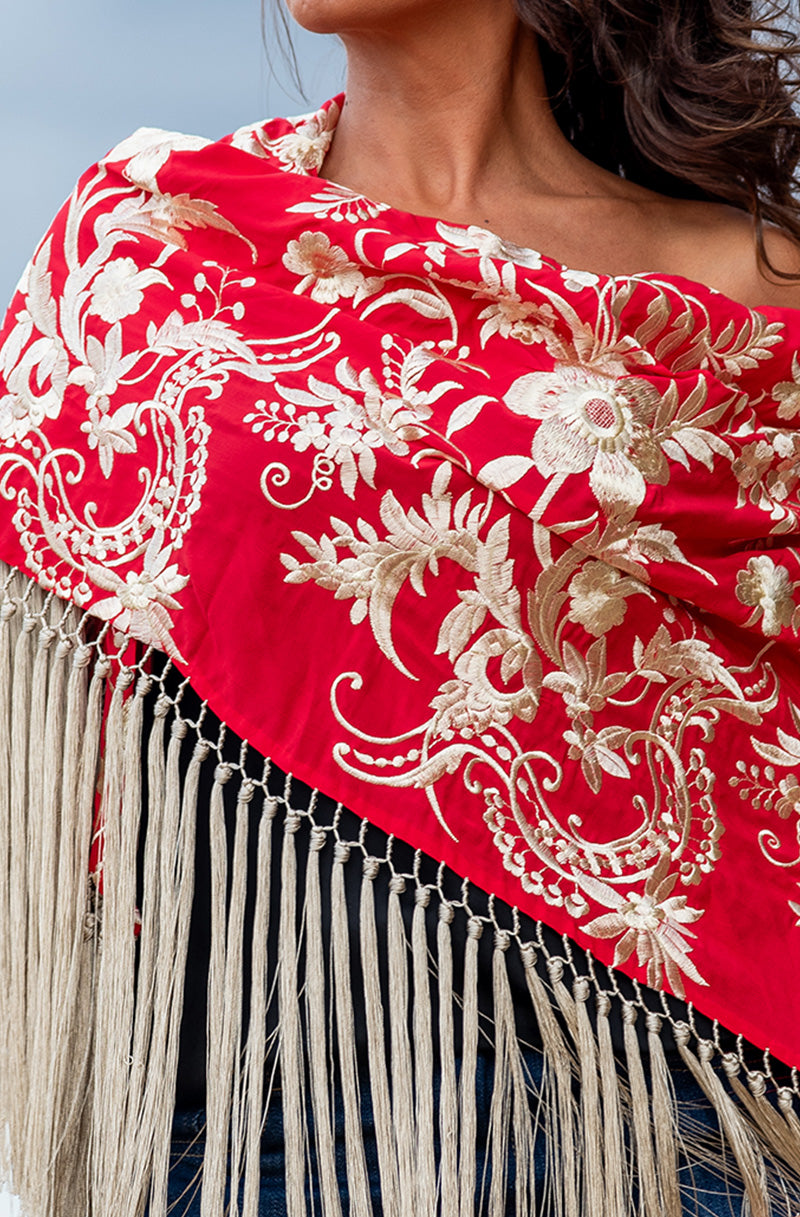 Mantón Bulerias | Rojo
